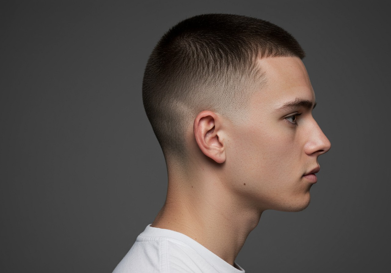 Buzz cut tapered